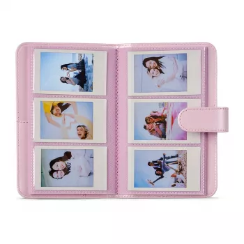 Fujifilm Instax Mini Album Candy Pink – 64 kišenių nuotraukų albumas Instax Mini nuotraukoms