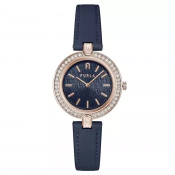 FURLA Arco Chain moteriškas laikrodis WW00002006L3 34mm rožinio aukso spalvos nerūdijantis plienas