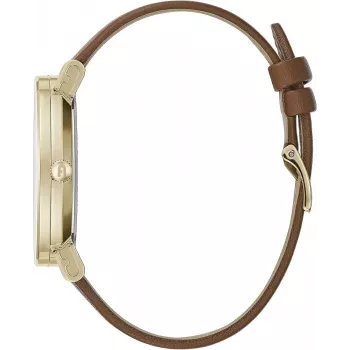 FURLA Giada Moteriškas rankinis laikrodis WW00003002L2 38mm sidabrinis ciferblatas mėlynas odinis dirželis