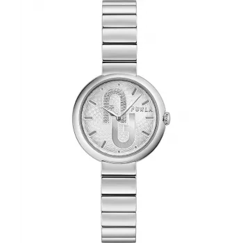 FURLA Logo Moteriškas Laikrodis WW00005011L1 32mm Rožinio Aukso Spalvos Nerūdijančio Plieno Korpusas Rožinio Odos Dirželis Kvarcinis Analoginis