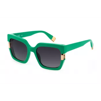 FURLA SFU624-54092X Moteriški Havana Acetato Geometriniai Akiniai nuo Saulės 54mm