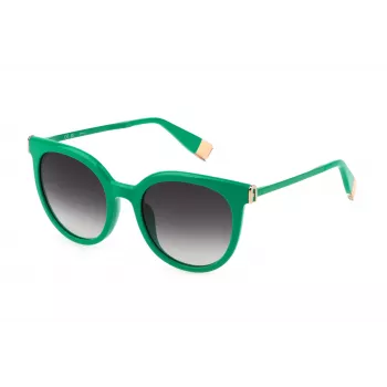 FURLA SFU625-52092X Moteriški drugelio formos akiniai nuo saulės 52/20/140 mm Pilkas gradientas