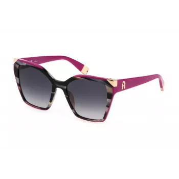 Furla SFU686V5405GZ Moteriški katės akies akiniai nuo saulės Havana Ruda Gradient 54mm