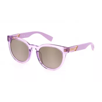 FURLA SFU687-516PFG Moteriški Akiniai nuo Saulės Havana Acetato Rėmelis Rudai Gradientiniai Lęšiai 51mm