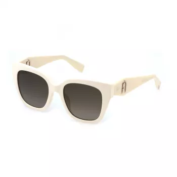 FURLA SFU812-5306Y1 Moteriški katinėlio formos akiniai nuo saulės Havana Ruda Gradientas 53mm