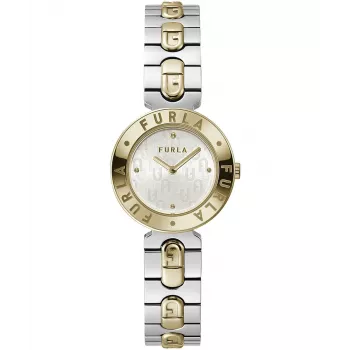 FURLA Moteriškas Laikrodis WW00004007L4 30mm Kvarcinis Nerūdijantis Plienas ir Oda