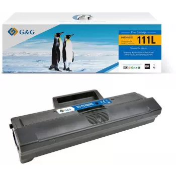 G&G 14148 Toner kasetė, skirta Samsung MLT-D111L / HP SU799A – juoda, didelės išeigos (1 800 puslapių)