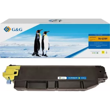 G&G tonerio kasetė, suderinama su Kyocera TK-5270Y, geltona