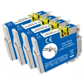 G&G Compatible Epson 603XL didelės talpos rašalo kasetės 4 vnt. rinkinys - juoda, žydra, purpurinė, geltona (GP-E603XLBKCMY-4P)