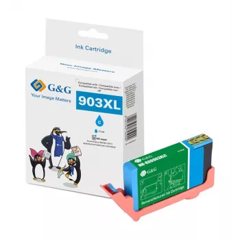 G&G suderinama HP 903XL didelės talpos žydros spalvos rašalo kasetė (T6M03AE) 18844
