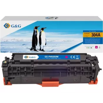 G&G suderinama tonerio kasetė HP 304A / CC533A magenta (14386)