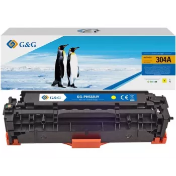 G&G suderinama geltona tonerio kasetė HP 304A (CC532A) - 2 800 puslapių 14385