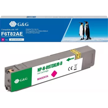 G&G rašalo kasetė, suderinama su HP 973X / F6T82AE XL, rausvai raudona (magenta)