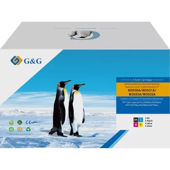 G&G NT-PH2030BK/C/M/YB-V5-UP-4-S1 Tonerio kasetės 4 vnt. rinkinys (juoda, žydra, rausvai raudona, geltona)
