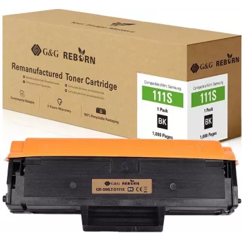 G&G Reborn Dažytojo kasetė Samsung MLT-D111S / SU810A - juoda (1000 puslapių) - 21324