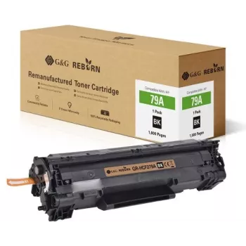 G&G Reborn suderinama tonerio kasetė su HP 79A / CF279A (21239) - juoda, 1 000 puslapių