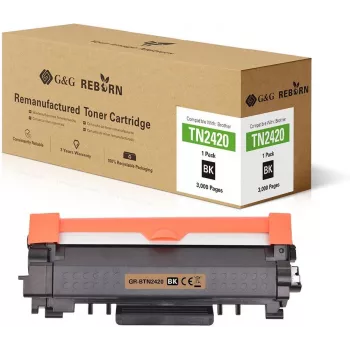 G&G Reborn Toner Compatible with Brother TN-2420 (Juoda, 3 000 puslapių)
