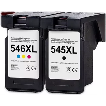G&G XL rašalo kasetės 2 vnt. komplektas, suderinamas su Canon 546XL/545XL (15088)