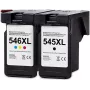 G&G XL rašalo kasetės 2 vnt. komplektas, suderinamas su Canon 546XL/545XL (15088)