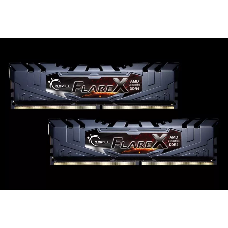 G.Skill Flare X 16GB (2x8GB) DDR4 3200MHz CL16-18-18-38 1.35V Non-ECC Unbuffered Desktop Memory Kit, Black