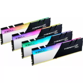 G.Skill Trident Z Neo 128GB (4x32GB) DDR4 3600MHz CL18 atminties rinkinys – juoda/sidabrinė RGB