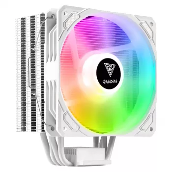 GAMDIAS Boreas E1-410 WH baltas RGB procesoriaus oro aušintuvas
