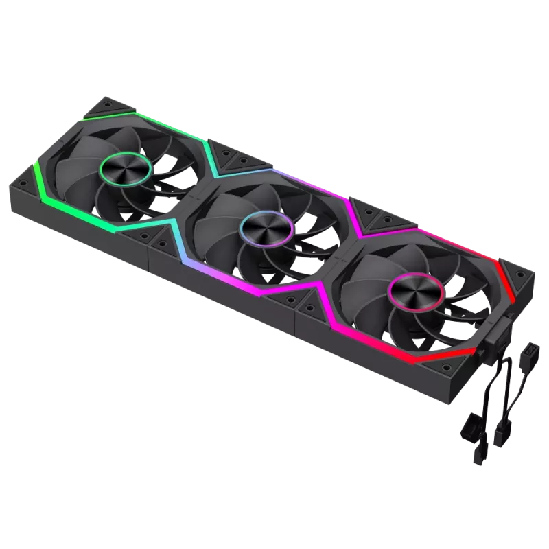 Gamemax FN12A-N2 WL-R korpuso ventiliatorius juodas