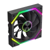Gamemax FN12A-N2 WL-R korpuso ventiliatorius juodas
