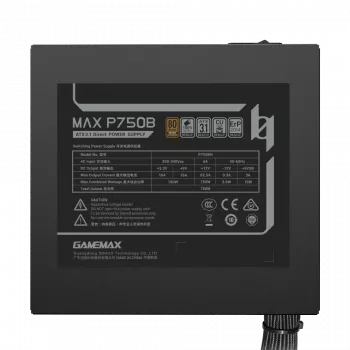 GAMEMAX MAX P750B 750W Bronze Non-Modular maitinimo blokas