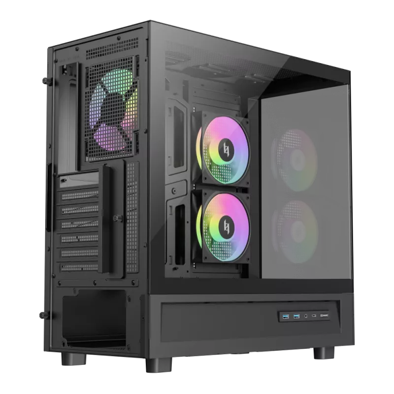Gamemax NEX C51 BK ATX/BTF kompiuterio korpusas