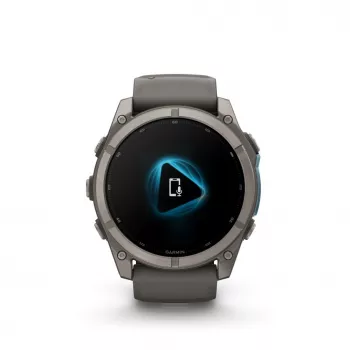Garmin fenix 9 - 51 mm, titano su Pebble Grey silikoniniu dirželiu 010-04763-01