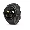 Garmin Fenix 9 Pro – 47 mm Carbon Gray DLC titano korpusas su juoda/pebble grey silikonine apyranke
