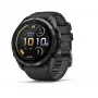 Garmin Fenix 9 Pro – inReach, 51mm Carbon Gray DLC Titanium su juodu/pebble pilku silikoniniu dirželiu
