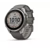 Garmin fenix 9 Pro – inReach, saulės baterija, 47mm titanas su Pebble Grey silikoniniu dirželiu