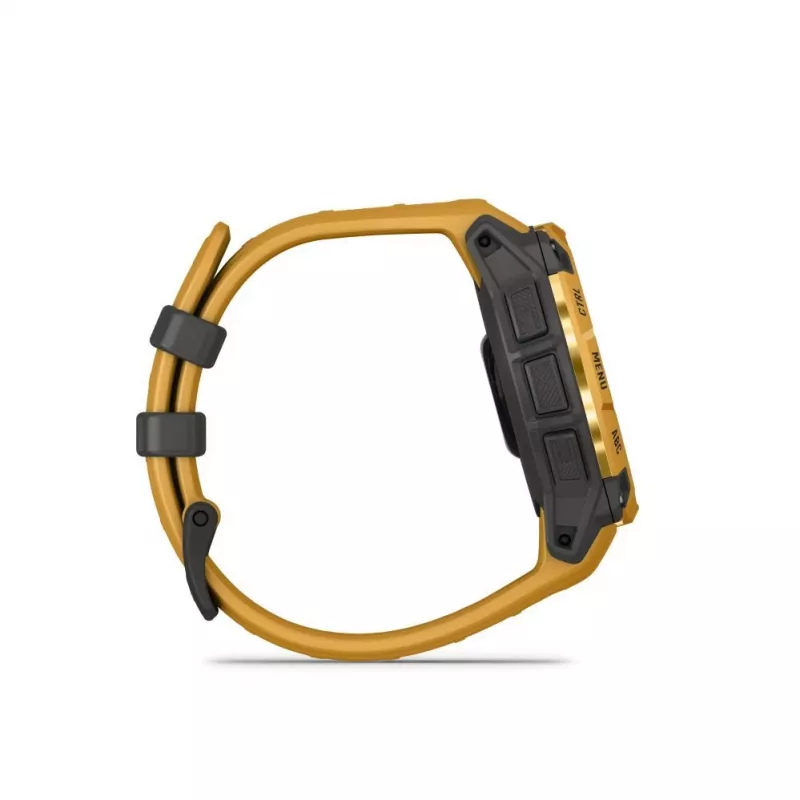 Garmin Instinct 3 Solar 45mm GPS Smartwatch Sunburst su Sunburst/Pilka juosta