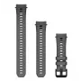 Garmin QuickFit 20 mm silikoninis laikrodžio dirželis anglies spalvos, tinka Instinct E 40 mm ir suderinamiems modeliams