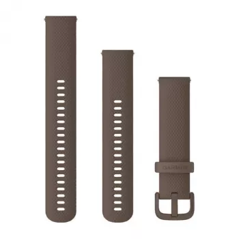 Garmin QuickFit 20 mm silikoninis laikrodžio dirželis kakavos rudos spalvos