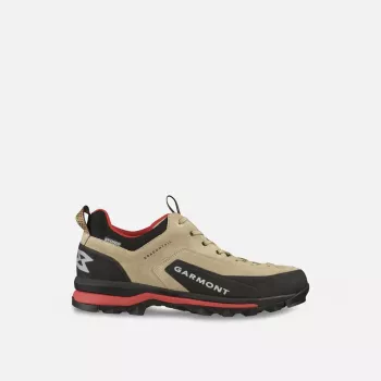 Garmont Dragontail WP Approach Shoes - Cornstalk Beige/Tomato Red, EU 41.5