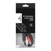 Gembird CCA-458-5M Garso laidas 3,5mm Jack – 2x RCA Kištukas–Kištukas 5m