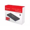 Gembird EE2-U2S-5 išorinis USB 2.0 dėklas 2,5 inch SATA HDD/SSD, aliuminis, juodas
