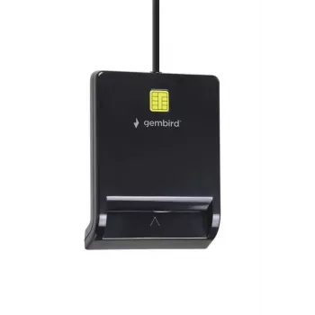 Gembird FD2-SCR Universal USB Smart Card Reader, juodos spalvos