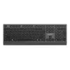 Gembird KB-MCH-06 plonas laidinis multimedijos klaviatūra su Type-C adapteriu, JAV išdėstymu, juoda