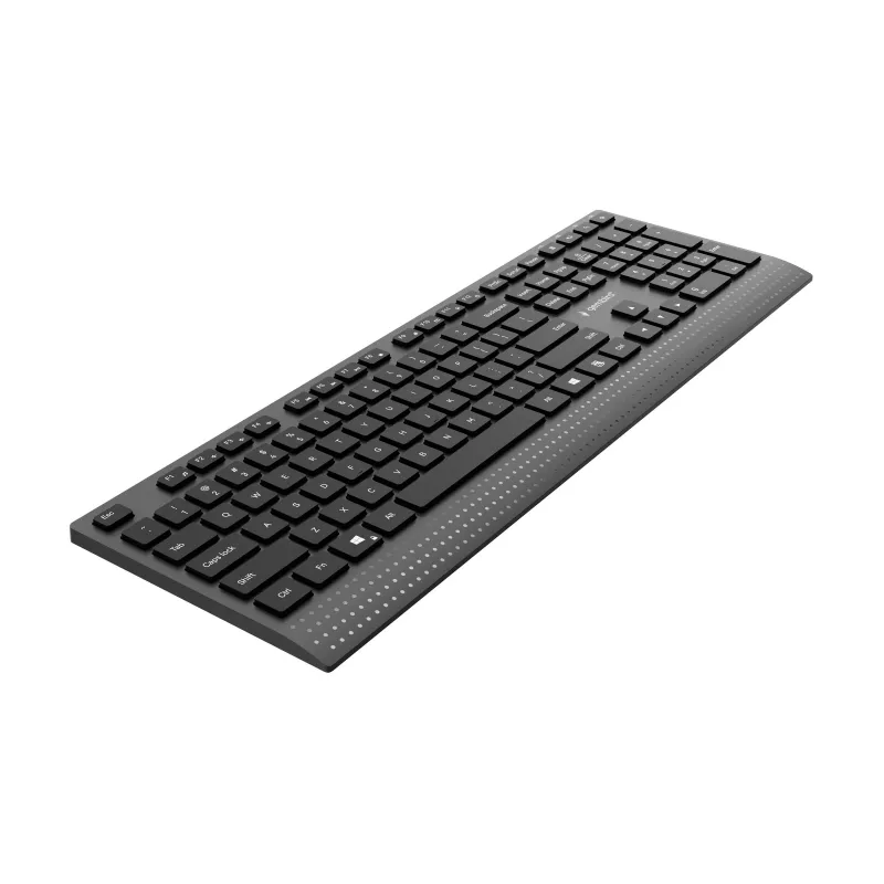 Gembird KB-MCH-06 plonas laidinis multimedijos klaviatūra su Type-C adapteriu, JAV išdėstymu, juoda