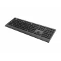 Gembird KB-MCH-06 plonas laidinis multimedijos klaviatūra su Type-C adapteriu, JAV išdėstymu, juoda