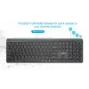 Gembird KB-WPS-03 belaidė klaviatūra su dvigubu ryšiu (2.4G + Bluetooth), US išdėstymas, juoda