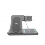 Gembird TA-WPC31A-01-BK 3-in-1 Sulankstomas belaidis įkroviklis stovas, 15W, Apple Watch, Juodas