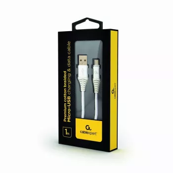 GEMBIRD USB 2.0 į Micro-USB laidas 1m Juodas/Baltas