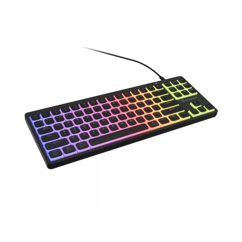 GENESIS Thor 430 TKL mechaninė žaidimų klaviatūra su RGB apšvietimu, US išdėstymas, juoda