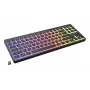GENESIS Thor 430 TKL belaidė mechaninė žaidimų klaviatūra, Outemu Red jungikliai, RGB apšvietimas, trigubas režimas (USB-C/2.4GHz/Bluetooth), JAV anglų QWERTY, juoda