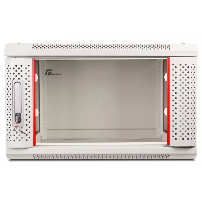 GETFORT 19 colių 6U sieninis tinklo spintos kabinetas 600x450 mm pilkas (WGF06-64EH-WGG)